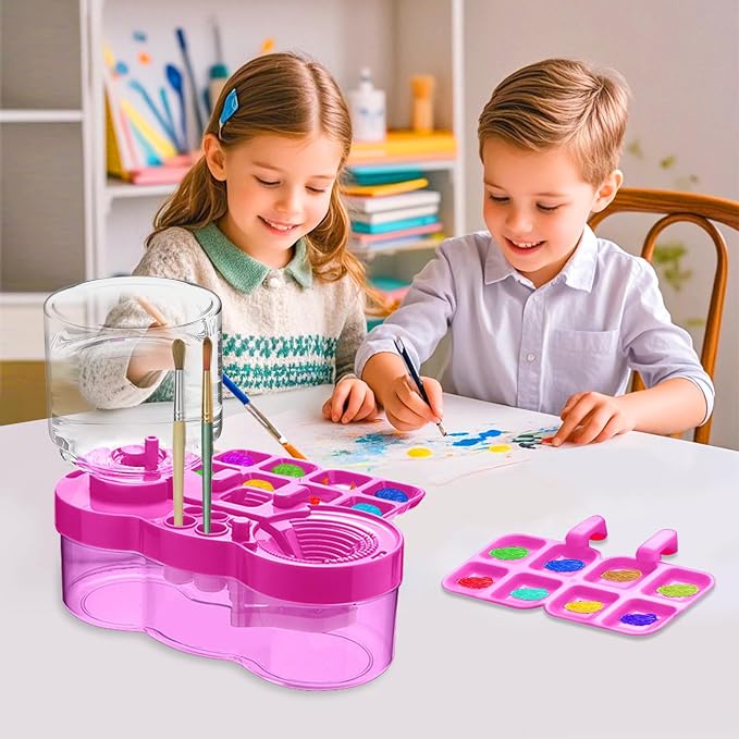 Upgraded Paint Brush Cleaner Tool, Brush Rinser Cup Painting Running Water - Image 6