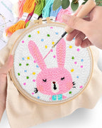 ERKOON Punch Needle Kit Adults Beginners, DIY Easy Animals Embroidery Set - Image 5