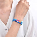 Friendship Bracelets for Girls, 10-Piece Cute Preppy Beaded Bracelet Set for - Image 5