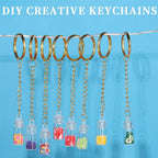 Teenitor 524PCS Key Chain Making Kit, Keychain Making Supplies Keychain Craft - Image 6