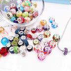 Aipridy European Large Hole Beads, Colorful Glass Charm Beads Set - Image 4