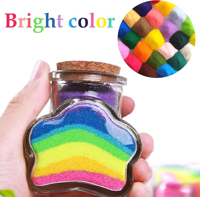 Niurewan 38 PCS Sand Art, 1.25oz Colored Sand Art Bottles, Sand Arts and Crafts - Image 3