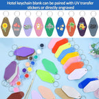LOTMER 20/30/40/80 PCS Hotel Keychain Blank - Image 4