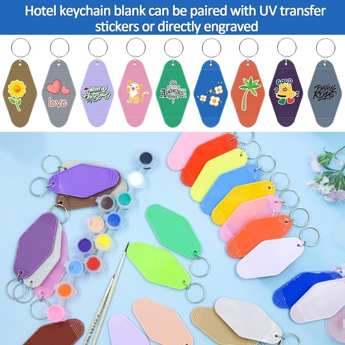 LOTMER 20/30/40/80 PCS Hotel Keychain Blank - Image 4
