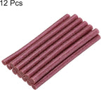 uxcell Mini Hot Glue Sticks for Glue Gun 7mm x 100mm Glitter Red 12pcs - Image 3