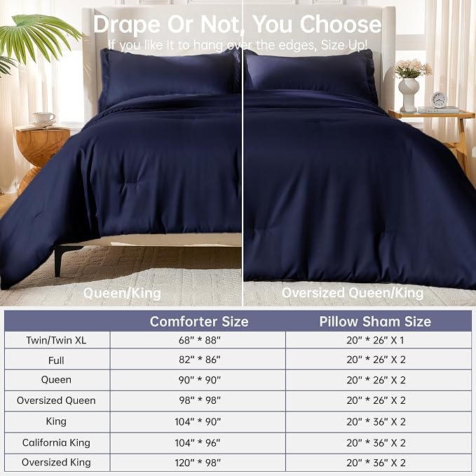 MUXHOMO Full Comforter Sets, All Season Ultra Soft Down Alternative Bedding - Image 8