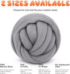 3.53oz Wool Roving: Needle Felting Wool White Roving Wool Felting Supplies Pure - Image 8