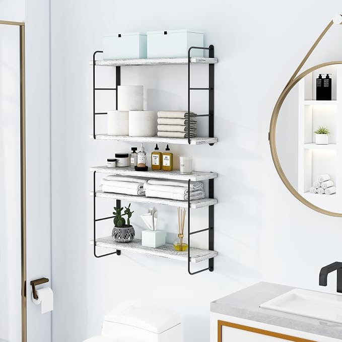 MXCSE Wall Shelves, Wall Mounted Bookshelves, DIY Floating Shelves - Image 7
