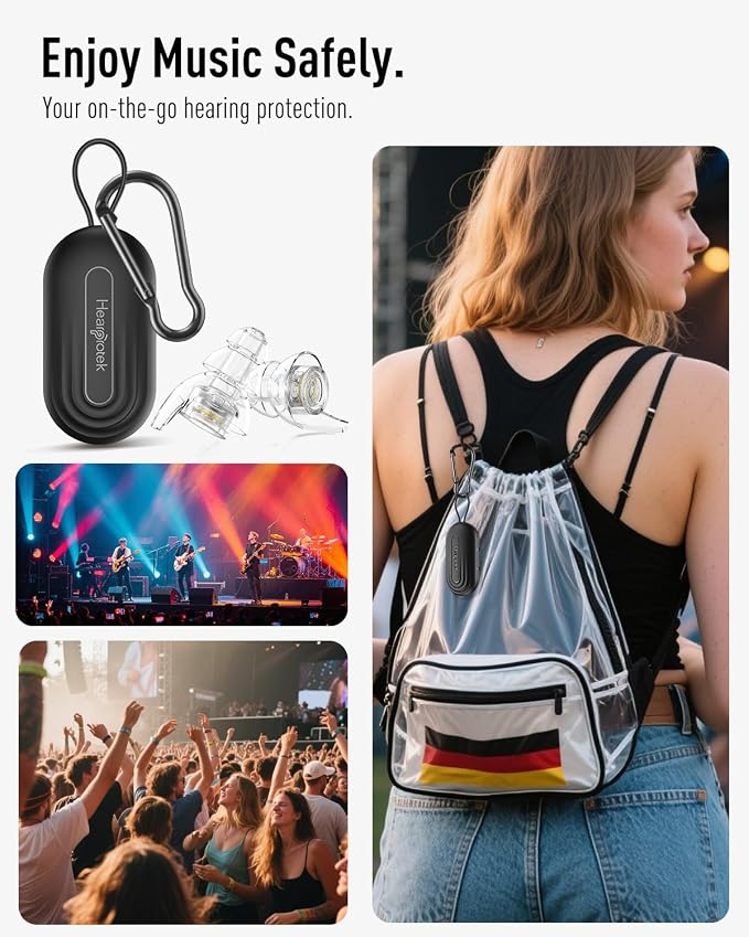 Hearprotek Concert Ear Plugs, 2 Pairs High Fidelity Musician Ear Plugs - Image 7