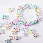 100pcs Animal Rabbit Polymer Clay Spacer Beads - Image 4