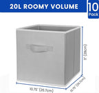 Criusia Storage Cubes, 11 Inch Cube Storage Bins - Image 4