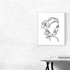 ORIGACH 9PCS 11.8x11.8inch Modern Minimalist Abstract Women Stencil, Floral - Image 6