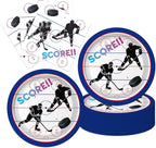 40Pcs Hockey Birthday Decorations Ice Sports Birthday Paper Plates and Napkins by CRINSLY