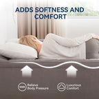 BDEUS Dual Layer 5 Inch Memory Foam Mattress Topper California King Size - Image 3
