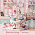 Air Dry Clay Kit for Kids, 12 Dessert Baking Modeling Clay for Kids, DIY Model - Image 2