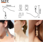 TOAOB 150pcs Hypoallergenic Earring Hooks Mixed Colors Ear Wire Hooks Earring - Image 2
