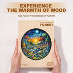 Sun Moon Forest Puzzles Adults Gifts Wooden 200 Pieces 11.4 * 11.4in - Image 8