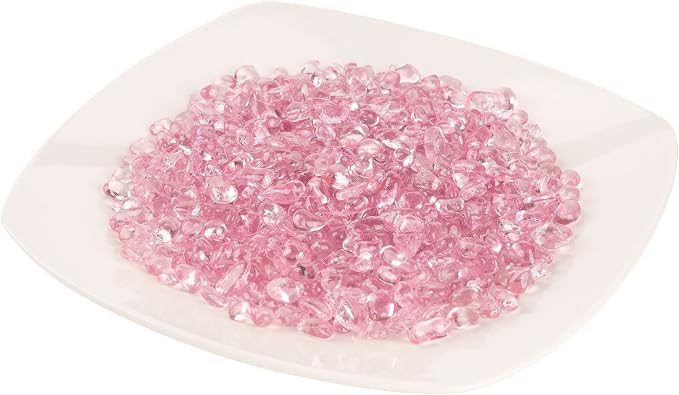 WAYBER Glass Stones, 1Lb/460g Irregular Sea Glass Dercorative Rocks Non-Toxic - Image 5
