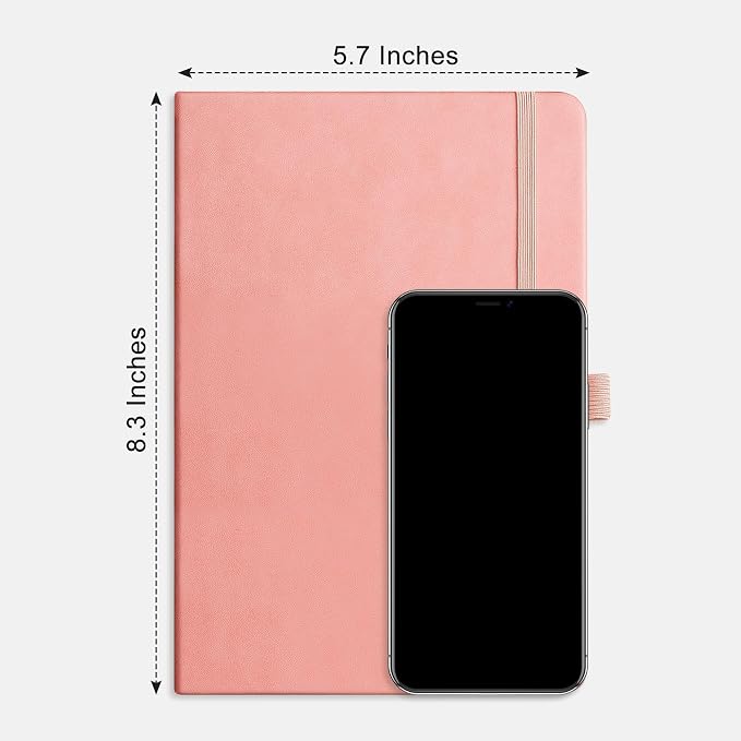 RETTACY Lined Journal Notebook, 192 Numbered Pages, A5 Size | Leather Hardcover - Image 9