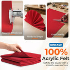 IONTACH 18" X 18" Soft Felt Sheets 1.6mm Thick | Acrylic Felt Fabric Sheets - Image 3
