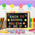 1328 PCS Foam Letter Stickers, Foam Alphabet Number Shape Stickers, Self - Image 5