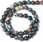 60-65pcs 6mm Natural Indian Agate Gemstone Beads Smooth Round Loose Spacer Beads - Image 5