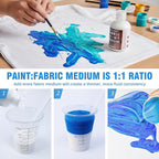 Falling in Art 8 Oz Professional Fabric Paint Medium - Image 4