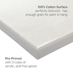 KINGART Stretched White Canvas Set – Square, 14x14 Inch, Triple Gesso Primed – - Image 4