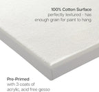 KINGART Stretched White Canvas Set – Rectangle, 8x16 Inch, Triple Gesso Primed - Image 3