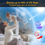 Window Privacy Film One Way Daytime Privacy Static Cling Sun Blocking Anti UV - Image 2