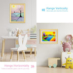 Kids Art Frames, 10x12.5 Front Opening Kids Artwork Frames Changeable, Displays - Image 2