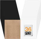 HTVRONT White & Black Heat Transfer Vinyl Bundle: 36 Pack 12" x 10" Iron on by HTVRONT