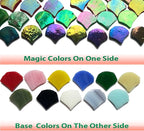 Magic Iridescent Fan Shaped Glass Mosaic Tiles - Image 3