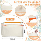 Legigo Blank Canvas Bag Zipper Pouch Makeup Bags Bulk - Image 2