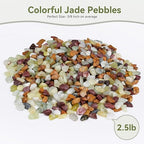 Pulovin 2.5 lbs Pebbles for Indoor Plants, Succulent Rocks, 3/8" Polished - Image 2