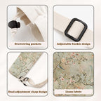 Vintage Chinoiserie Floral Mahjong Mat Bag - Image 3