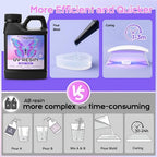 HeyClear 1000g UV Resin kit Crystal Clear, Low Odor, Premixed UV Epoxy Resin - Image 4