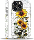 ZHEGAILIAN Case for iPhone 14 Pro, Sunflower Faux Stained Glass Effect Durable by Home
