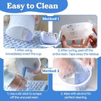 LET'S RESIN Silicone Measuring Cups, 600ml/20oz&100ml Accurate 2 Scales Durable - Image 3