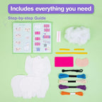 Avenir Sewing Kit for Kids Beginners My First Learn to Sew Craft, Plush Animal - Image 3