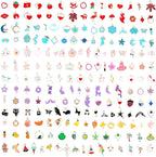 352 Pcs Assorted Charms for Jewelry Making, Mixed Enamel KC Gold Alloy Letter by Unknown