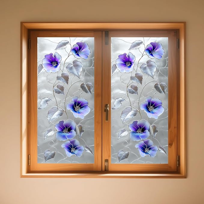 IVN Stained Glass Window Film Privacy Window Film Static Cling Window Film - Image 2