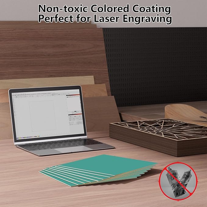 4 Pack Pre-Painted Colored Plywood Sheets, DIY Crafts, Models Making - Image 4