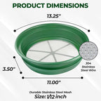 SE Gold Prospecting-Sifting-Panning, 13.25 Inch Wide Stackable Classifier Gold - Image 3