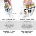 Insanity Thin Double Sided Tape Heavy Duty, Removable Nano Mounting Tape Safe - Image 2