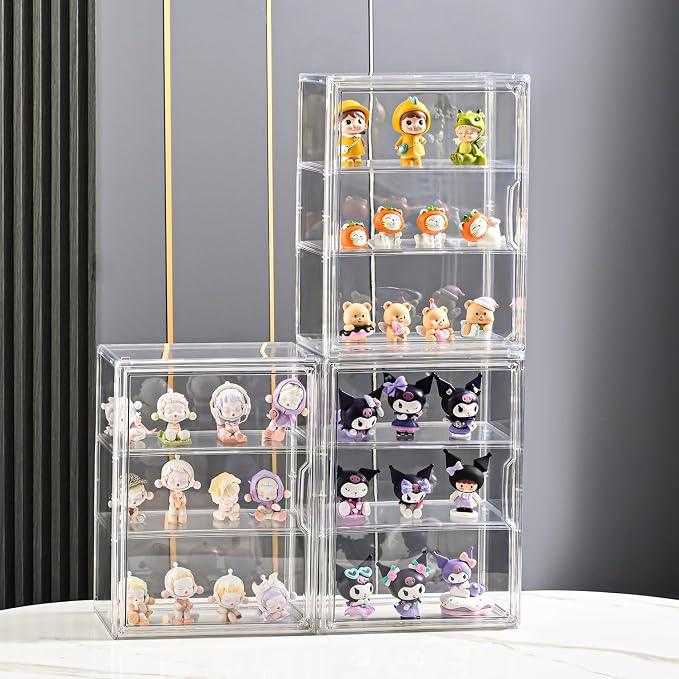 3 Tier Display Case for Collectibles, Storage Container - Image 7