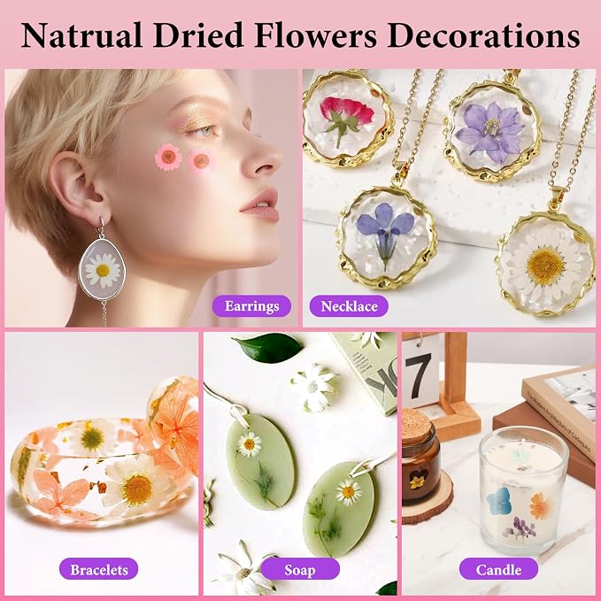 NESCCI 420 Pcs Dried Pressed Flowers - Image 7