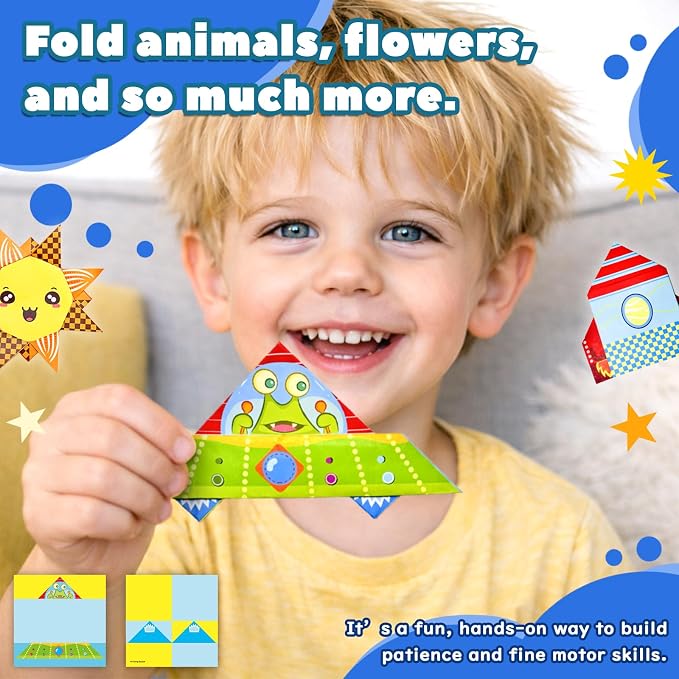 Origami Kit For Kids Ages 5-12, Includes 200 Sheets Of Origami Paper - Image 2