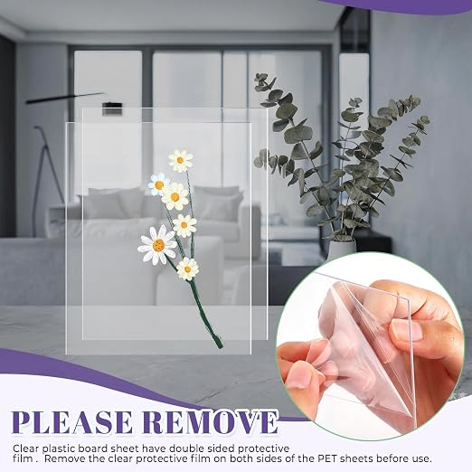 TKOnline 7 PCS Plexiglass Sheets, Invitations, Poster Frames Plastic Board - Image 4