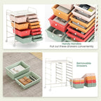BECOMFORT 15-Drawer Rolling Cart - Image 6